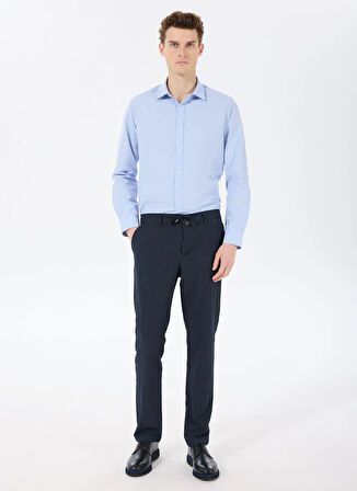 People By Fabrika Normal Bel Normal Paça Lacivert Erkek Chino Pantolon PBF5SM-PNT 5019