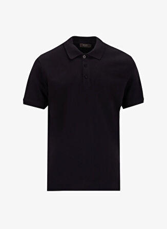 Siyah Erkek Basic Polo T-Shirt PBF5SM-TST 5109