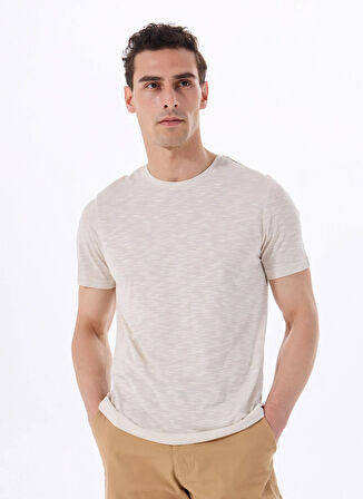 Vizon Erkek Bisiklet Yaka Basic Fit Flamlı T-Shirt F5SM-TST 2730