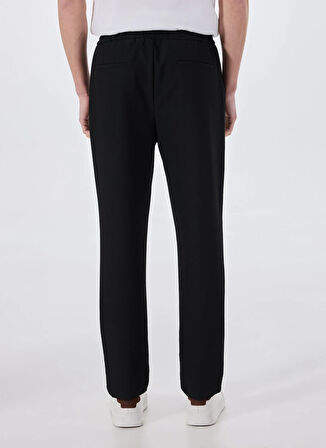 Limon Bağlamalı Bel Normal Paça Siyah Erkek Chino Pantolon MML5SM-PNT 9535