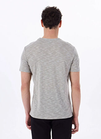 Fabrika Bisiklet Yaka Flamlı Yeşil Erkek T-Shirt F5SM-TST 2730