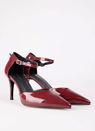 Fabrika Bordo Kadın Topuklu Ayakkabı ALASTAR