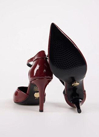 Fabrika Bordo Kadın Topuklu Ayakkabı ALASTAR