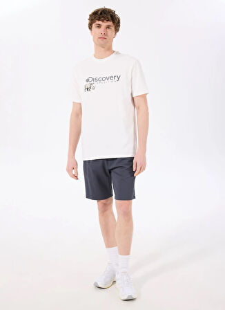 D5SM-SHT3760 Antrasit Lastikli Bel Relaxed Baskılı Erkek Şort