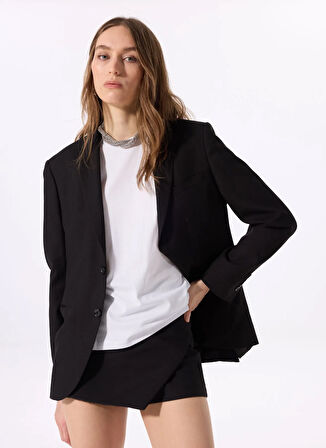 Mustang Bisiklet Yaka Baskılı Beyaz Kadın T-Shirt M5SL-TST1830