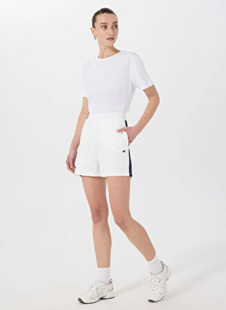 Mustang Yüksek Bel Normal Beyaz Kadın Şort M5SL-SRT1654