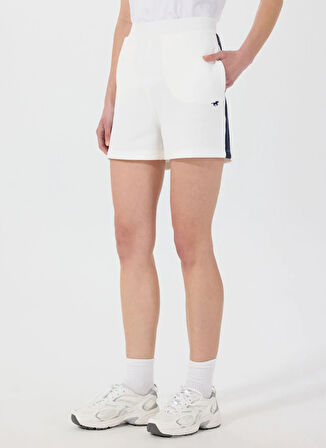 Mustang Yüksek Bel Normal Beyaz Kadın Şort M5SL-SRT1654