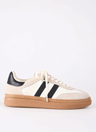Bej Kadın Deri Sneaker D-LUCIA