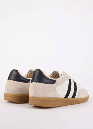 Beyaz Erkek Süet + Deri Sneaker BROCK