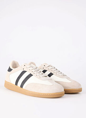 Beyaz Erkek Süet + Deri Sneaker BROCK