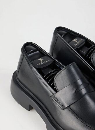 Fabrika Deri Siyah Erkek Klasik Ayakkabı RAFA-BURGESS