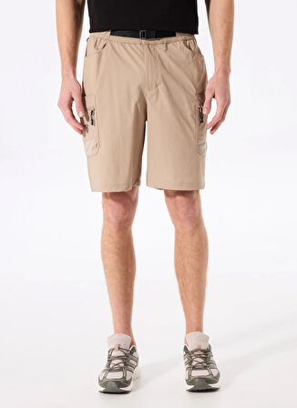 D5SM-SHT3932 Bej Relaxed Fit Baskılı Kargo Şort