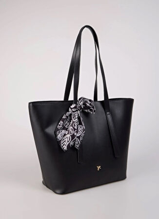 Siyah Kadın 40x28x14 cm Tote Çanta HANNAH-AILANI