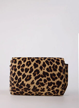 Kahve Kadın 22x13x7 cm Çapraz Çanta NAYA-LEOPAR