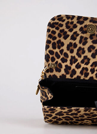 Kahve Kadın 22x13x7 cm Çapraz Çanta NAYA-LEOPAR