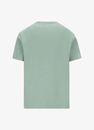 Mustang Bisiklet Yaka Düz Yeşil Erkek T-Shirt M4WM-TST-1987