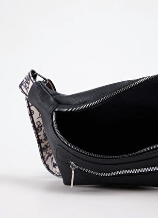 Fabrika Siyah Kadın Bel Çantası STRAP-DOVE