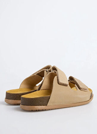 Bej Kadın Deri Terlik D-PARKER