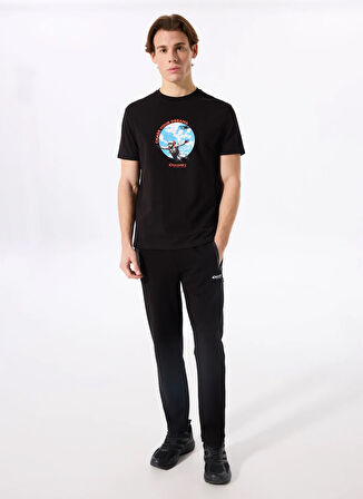 Siyah Erkek Relaxed Baskılı T-Shirt D5SM-TST3774