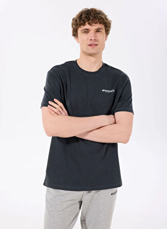 Discovery Expedition D5SM-TST3783 Siyah Bisiklet Yaka Relaxed Düz Erkek T-Shirt