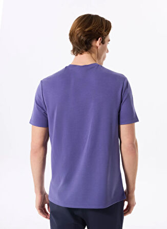 Mor Erkek Bisiklet Yaka Relaxed T-Shirt D5SM-TST3783