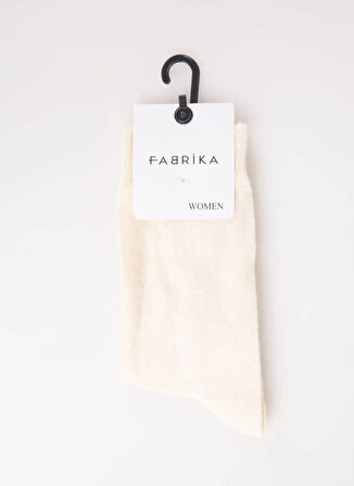 Fabrika Ekru Kadın Soket Çorap ROT-SKT-K