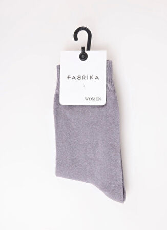 Fabrika Gri Kadın Soket Çorap ROT-SKT-K
