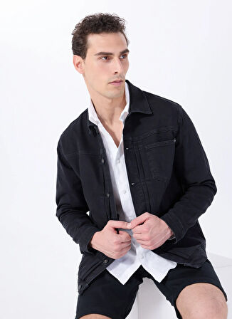 Mustang Siyah Erkek Denim Ceket M5SM-CKT1023