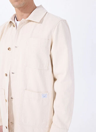 Mustang Standart Ekru Erkek Ceket M5SM-CKT1880