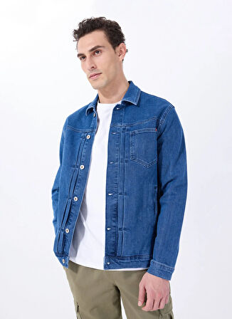 Mustang Mavi Erkek Denim Ceket M5SM-CKT1023