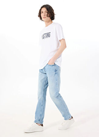 Mustang Orta Bel Slim Fit Açık Mavi Erkek Denim Pantolon VEGAS SLIM - 1209