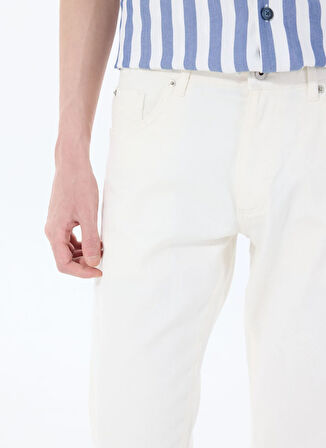 Mustang Orta Bel Straight Beyaz Erkek Denim Pantolon WASHINGTON STRAIGHT-78