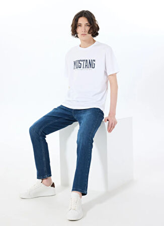 Mustang Orta Bel Tapered Fit İndigo Erkek Denim Pantolon TOLEDO TAPERED -1014