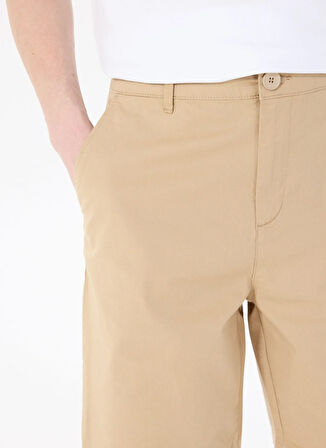 Mustang Chino Şort, M, Deve Tüyü