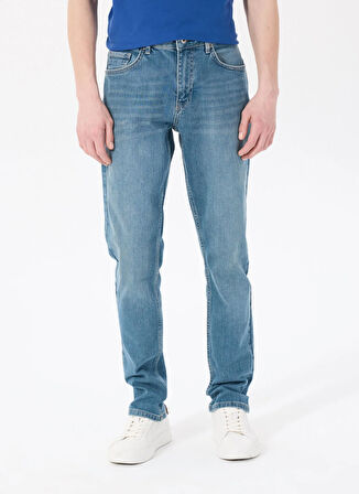 Mustang Orta Bel Slim Fit Açık Mavi Erkek Denim Pantolon VEGAS SLIM - 1011