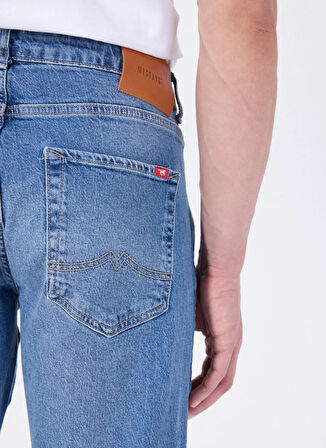 Mustang Orta Bel Slim Fit İndigo Erkek Denim Pantolon MICHIGAN SLIM - 1174