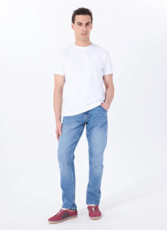 Mustang Orta Bel Slim Fit İndigo Erkek Denim Pantolon MICHIGAN SLIM - 1174