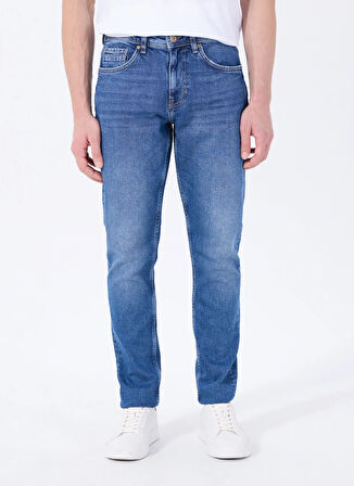 Mustang Orta Bel Slim Fit Lacivert Erkek Denim Pantolon VEGAS SLIM - 1175