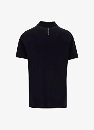 Mustang Baskılı Siyah Erkek Polo T-Shirt M5SM-TST1324