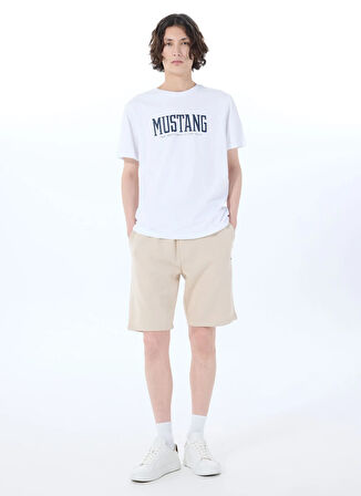 Mustang Sweat Şort, 2XL, Bej