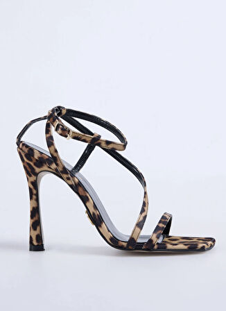Kahve Kadın Stiletto BERTA LEOPAR