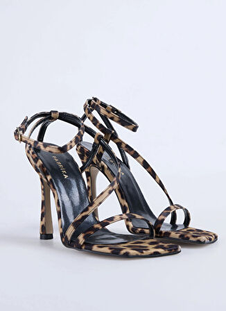 Kahve Kadın Stiletto BERTA LEOPAR