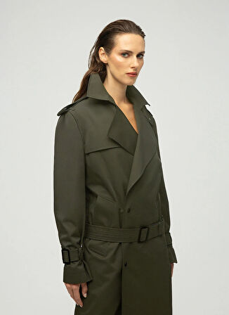 Maximus Haki Kadın Trençkot Victoria Su Geçirmez Trençkot