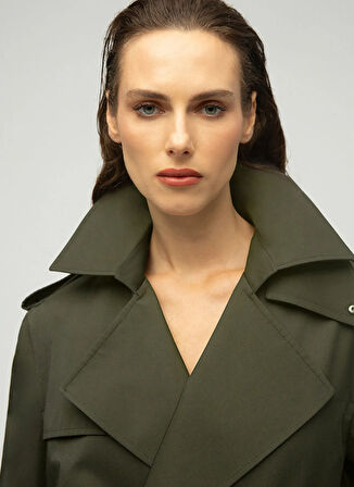 Maximus Haki Kadın Trençkot Victoria Su Geçirmez Trençkot