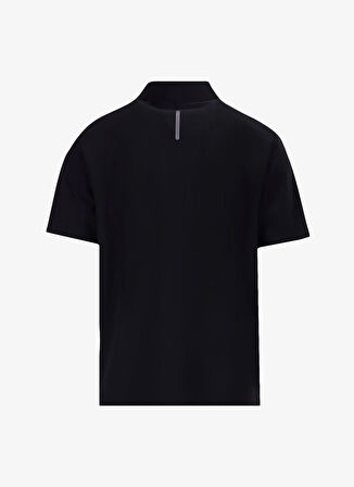 Discovery Expedition D5SM-TST3855 Siyah Relaxed Düz Erkek Polo T-Shirt