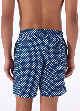 Lacivert Erkek Baskılı Şort Mayo F5SM-MYO09