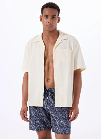 Lacivert Erkek Baskılı Şort Mayo F5SM-MYO08