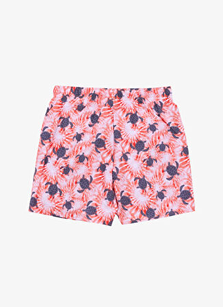 Turuncu Erkek Çocuk Normal Bel Baskılı Şort Mayo D5SB-MY-3301