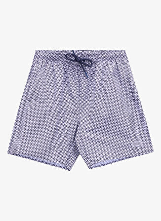 Discovery Expedition D5SM-MY 3401 Lacivert Baskılı Erkek Şort Mayo