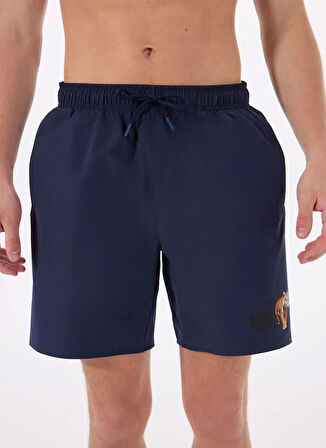 Discovery Expedition D5SM-MY 3403 Lacivert Baskılı Erkek Şort Mayo